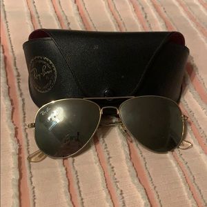 Authentic mirrored grey sunglasses rayban